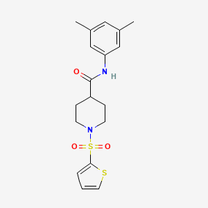 N-(3,5-dimethylphenyl)-1-(thiophen-2-ylsulfonyl)piperidine-4-carboxamide