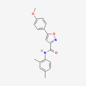 molecular formula C19H18N2O3 B11350637 N-(2,4-dimethylphenyl)-5-(4-methoxyphenyl)-1,2-oxazole-3-carboxamide 