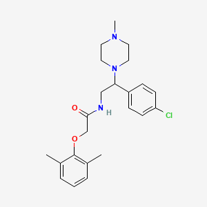 N-[2-(4-chlorophenyl)-2-(4-methylpiperazin-1-yl)ethyl]-2-(2,6-dimethylphenoxy)acetamide