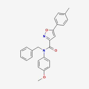 N-benzyl-N-(4-methoxyphenyl)-5-(4-methylphenyl)-1,2-oxazole-3-carboxamide