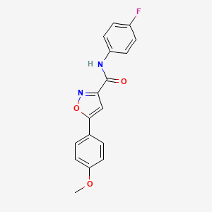 N-(4-fluorophenyl)-5-(4-methoxyphenyl)-1,2-oxazole-3-carboxamide