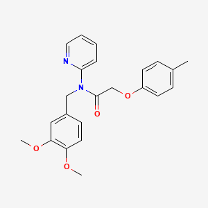 N-(3,4-dimethoxybenzyl)-2-(4-methylphenoxy)-N-(pyridin-2-yl)acetamide