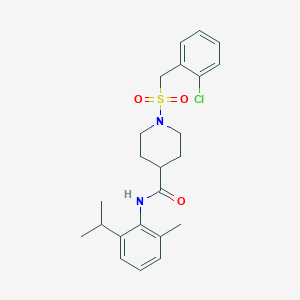 1-[(2-chlorobenzyl)sulfonyl]-N-[2-methyl-6-(propan-2-yl)phenyl]piperidine-4-carboxamide