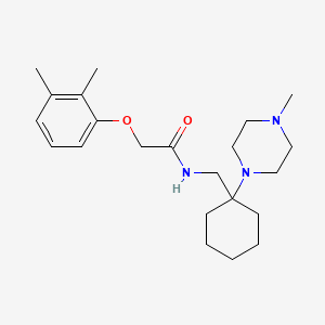 molecular formula C22H35N3O2 B11350734 2-(2,3-dimethylphenoxy)-N-{[1-(4-methylpiperazin-1-yl)cyclohexyl]methyl}acetamide 