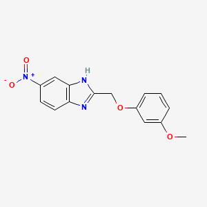 2-[(3-methoxyphenoxy)methyl]-5-nitro-1H-benzimidazole