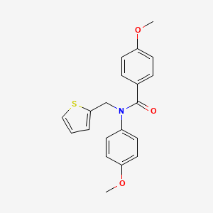 4-methoxy-N-(4-methoxyphenyl)-N-(thiophen-2-ylmethyl)benzamide