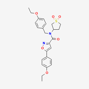 N-(1,1-dioxidotetrahydrothiophen-3-yl)-N-(4-ethoxybenzyl)-5-(4-ethoxyphenyl)-1,2-oxazole-3-carboxamide