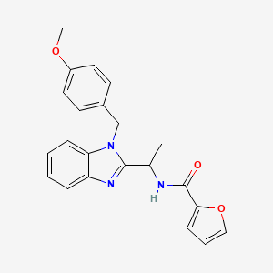 2-furyl-N-({1-[(4-methoxyphenyl)methyl]benzimidazol-2-yl}ethyl)carboxamide