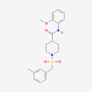 N-(2-methoxyphenyl)-1-[(3-methylbenzyl)sulfonyl]piperidine-4-carboxamide