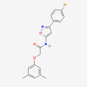 molecular formula C19H17BrN2O3 B11350806 N-[3-(4-bromophenyl)-1,2-oxazol-5-yl]-2-(3,5-dimethylphenoxy)acetamide 