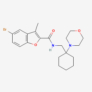 5-bromo-3-methyl-N-{[1-(morpholin-4-yl)cyclohexyl]methyl}-1-benzofuran-2-carboxamide