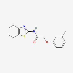 2-(3-methylphenoxy)-N-(4,5,6,7-tetrahydro-1,3-benzothiazol-2-yl)acetamide