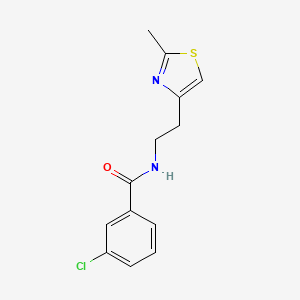 3-chloro-N-[2-(2-methyl-1,3-thiazol-4-yl)ethyl]benzamide