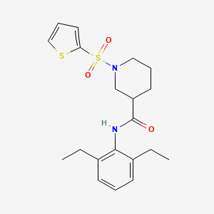 N-(2,6-diethylphenyl)-1-(thiophen-2-ylsulfonyl)piperidine-3-carboxamide