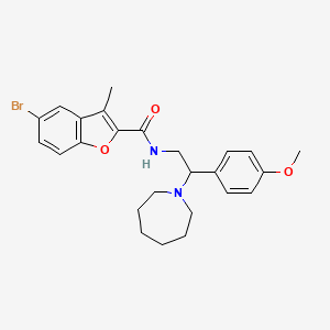 N-[2-(azepan-1-yl)-2-(4-methoxyphenyl)ethyl]-5-bromo-3-methyl-1-benzofuran-2-carboxamide