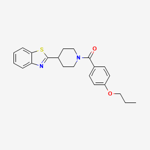 2-[1-(4-Propoxybenzoyl)piperidin-4-yl]-1,3-benzothiazole