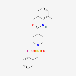 N-(2,6-dimethylphenyl)-1-[(2-fluorobenzyl)sulfonyl]piperidine-4-carboxamide