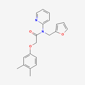 2-(3,4-dimethylphenoxy)-N-(furan-2-ylmethyl)-N-(pyridin-2-yl)acetamide