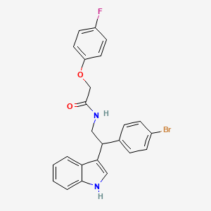 N-[2-(4-bromophenyl)-2-(1H-indol-3-yl)ethyl]-2-(4-fluorophenoxy)acetamide