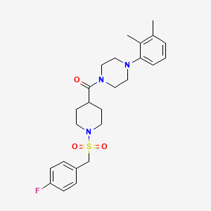 [4-(2,3-Dimethylphenyl)piperazin-1-yl]{1-[(4-fluorobenzyl)sulfonyl]piperidin-4-yl}methanone