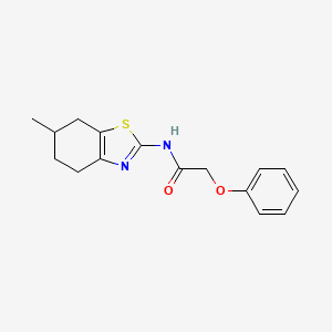 N-(6-methyl-4,5,6,7-tetrahydro-1,3-benzothiazol-2-yl)-2-phenoxyacetamide