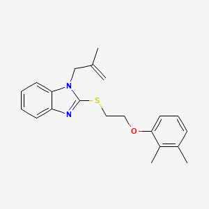 2-{[2-(2,3-dimethylphenoxy)ethyl]sulfanyl}-1-(2-methylprop-2-en-1-yl)-1H-benzimidazole