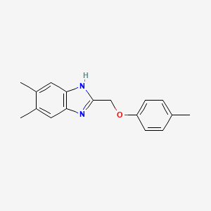 5,6-dimethyl-2-[(4-methylphenoxy)methyl]-1H-benzimidazole