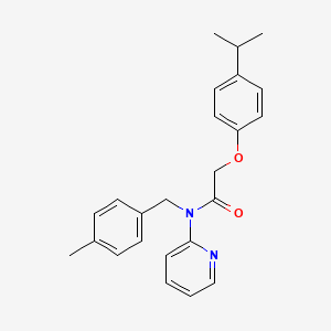 N-(4-methylbenzyl)-2-[4-(propan-2-yl)phenoxy]-N-(pyridin-2-yl)acetamide