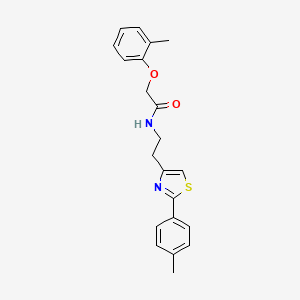 2-(2-methylphenoxy)-N-{2-[2-(4-methylphenyl)-1,3-thiazol-4-yl]ethyl}acetamide