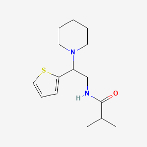 2-methyl-N-[2-(piperidin-1-yl)-2-(thiophen-2-yl)ethyl]propanamide