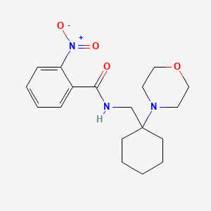 N-{[1-(morpholin-4-yl)cyclohexyl]methyl}-2-nitrobenzamide