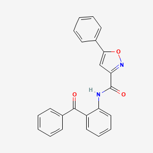 molecular formula C23H16N2O3 B11351096 5-phenyl-N-[2-(phenylcarbonyl)phenyl]-1,2-oxazole-3-carboxamide 