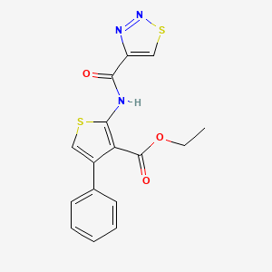 Ethyl 4-phenyl-2-[(1,2,3-thiadiazol-4-ylcarbonyl)amino]thiophene-3-carboxylate