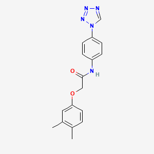 molecular formula C17H17N5O2 B11351184 2-(3,4-dimethylphenoxy)-N-[4-(1H-tetrazol-1-yl)phenyl]acetamide 