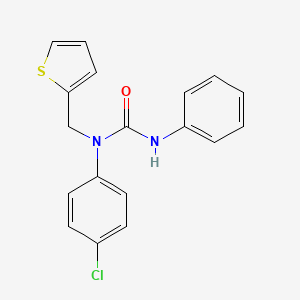 1-(4-Chlorophenyl)-3-phenyl-1-(thiophen-2-ylmethyl)urea