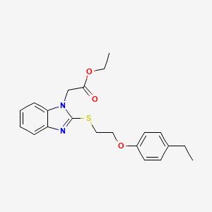 ethyl (2-{[2-(4-ethylphenoxy)ethyl]sulfanyl}-1H-benzimidazol-1-yl)acetate