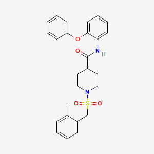 1-[(2-methylbenzyl)sulfonyl]-N-(2-phenoxyphenyl)piperidine-4-carboxamide