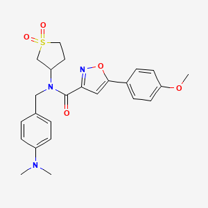 N-[4-(dimethylamino)benzyl]-N-(1,1-dioxidotetrahydrothiophen-3-yl)-5-(4-methoxyphenyl)-1,2-oxazole-3-carboxamide