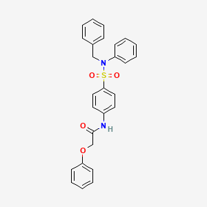 N-{4-[benzyl(phenyl)sulfamoyl]phenyl}-2-phenoxyacetamide