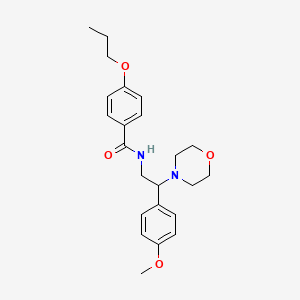 N-[2-(4-methoxyphenyl)-2-(morpholin-4-yl)ethyl]-4-propoxybenzamide