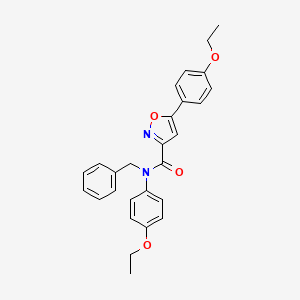 molecular formula C27H26N2O4 B11351335 N-benzyl-N,5-bis(4-ethoxyphenyl)-1,2-oxazole-3-carboxamide 