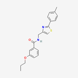 N-{[2-(4-methylphenyl)-1,3-thiazol-4-yl]methyl}-3-propoxybenzamide