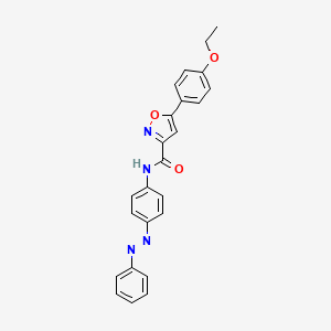 5-(4-ethoxyphenyl)-N-{4-[(Z)-phenyldiazenyl]phenyl}-1,2-oxazole-3-carboxamide