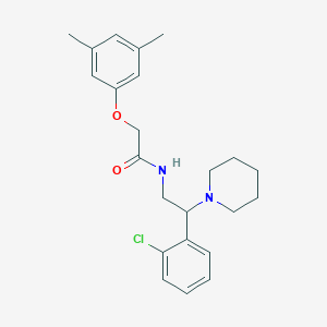 N-[2-(2-chlorophenyl)-2-(piperidin-1-yl)ethyl]-2-(3,5-dimethylphenoxy)acetamide