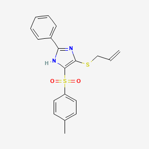 4-[(4-methylphenyl)sulfonyl]-2-phenyl-5-(prop-2-en-1-ylsulfanyl)-1H-imidazole