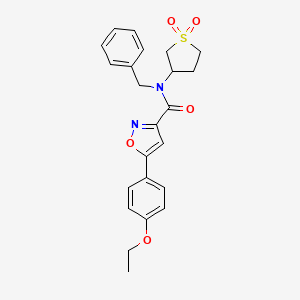 molecular formula C23H24N2O5S B11351447 N-benzyl-N-(1,1-dioxidotetrahydrothiophen-3-yl)-5-(4-ethoxyphenyl)-1,2-oxazole-3-carboxamide 