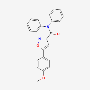 5-(4-methoxyphenyl)-N,N-diphenyl-1,2-oxazole-3-carboxamide