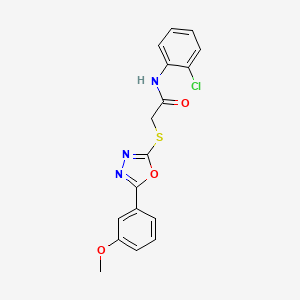 N-(2-chlorophenyl)-2-{[5-(3-methoxyphenyl)-1,3,4-oxadiazol-2-yl]sulfanyl}acetamide