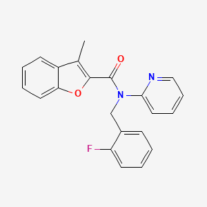 N-(2-fluorobenzyl)-3-methyl-N-(pyridin-2-yl)-1-benzofuran-2-carboxamide