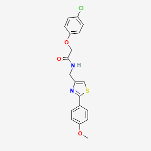 2-(4-chlorophenoxy)-N-{[2-(4-methoxyphenyl)-1,3-thiazol-4-yl]methyl}acetamide